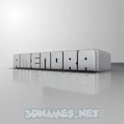 amendra in White Metro style - 3D name wallpaper