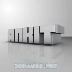 ankit in White Metro style - 3D name wallpaper