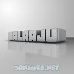 balraju in White Metro style - 3D name wallpaper