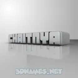 chaitnya in White Metro style - 3D name wallpaper