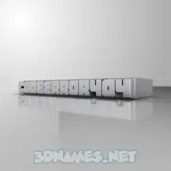 codeerror404 in White Metro style - 3D name wallpaper