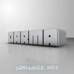 darma in White Metro style - 3D name wallpaper