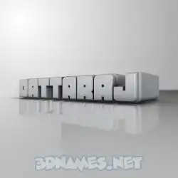 dattaraj in White Metro style - 3D name wallpaper