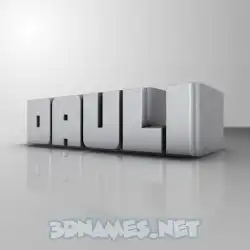 dauli in White Metro style - 3D name wallpaper