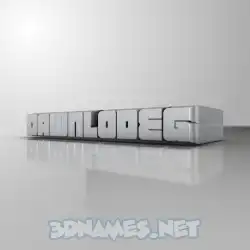 dawnlodeg in White Metro style - 3D name wallpaper