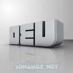 dev in White Metro style - 3D name wallpaper