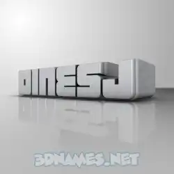 dinesj in White Metro style - 3D name wallpaper
