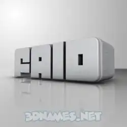 faid in White Metro style - 3D name wallpaper
