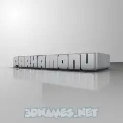 farhamonu in White Metro style - 3D name wallpaper