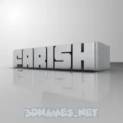 farish in White Metro style - 3D name wallpaper