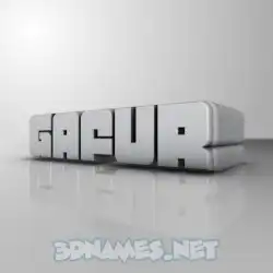 gafur in White Metro style - 3D name wallpaper