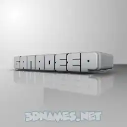 ganadeep in White Metro style - 3D name wallpaper