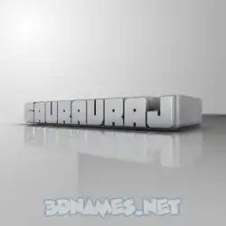 gauravraj in White Metro style - 3D name wallpaper