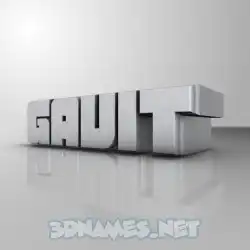 gavit in White Metro style - 3D name wallpaper