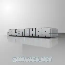 jalendhar in White Metro style - 3D name wallpaper