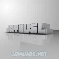 jayavel in White Metro style - 3D name wallpaper