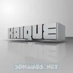 kaique in White Metro style - 3D name wallpaper