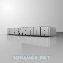 kirbyanna in White Metro style - 3D name wallpaper