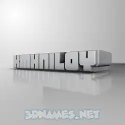 kmhniloy in White Metro style - 3D name wallpaper