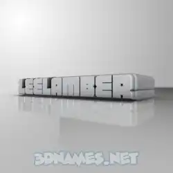 leelamber in White Metro style - 3D name wallpaper