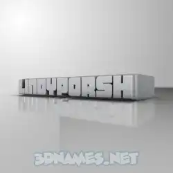 lindyporsh in White Metro style - 3D name wallpaper