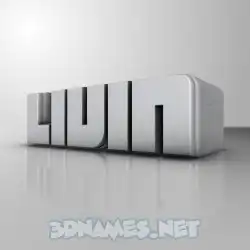 livin in White Metro style - 3D name wallpaper