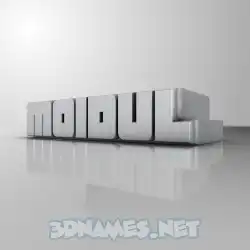 moidul in White Metro style - 3D name wallpaper