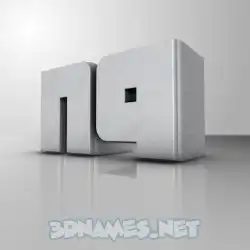 n9 in White Metro style - 3D name wallpaper