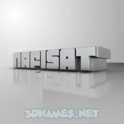 nafisat in White Metro style - 3D name wallpaper