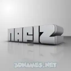 nafiz in White Metro style - 3D name wallpaper