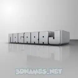 nagaraj in White Metro style - 3D name wallpaper