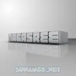 nagasree in White Metro style - 3D name wallpaper
