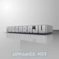 naggaraju in White Metro style - 3D name wallpaper