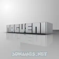 nagveni in White Metro style - 3D name wallpaper