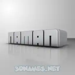 naman in White Metro style - 3D name wallpaper