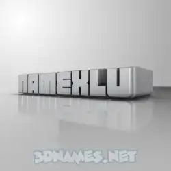 namexlu in White Metro style - 3D name wallpaper