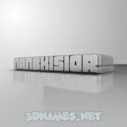 nanbkisior in White Metro style - 3D name wallpaper