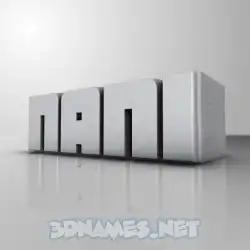 nani in White Metro style - 3D name wallpaper