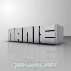 nanie in White Metro style - 3D name wallpaper