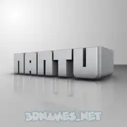 nantu in White Metro style - 3D name wallpaper