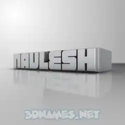 navlesh in White Metro style - 3D name wallpaper