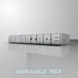 nawabzade in White Metro style - 3D name wallpaper