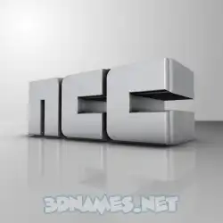 ncc in White Metro style - 3D name wallpaper