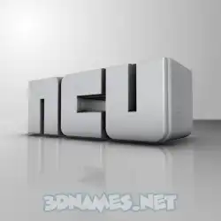 ncu in White Metro style - 3D name wallpaper