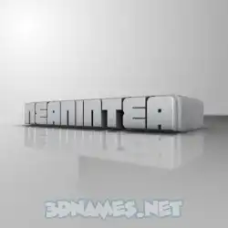 neanintea in White Metro style - 3D name wallpaper