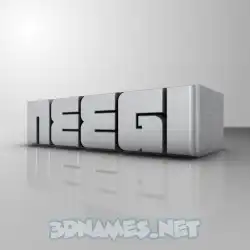 neegi in White Metro style - 3D name wallpaper