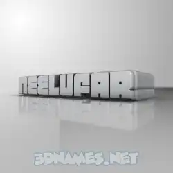 neelufar in White Metro style - 3D name wallpaper
