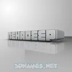 nehadeep in White Metro style - 3D name wallpaper