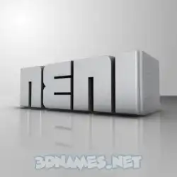 neni in White Metro style - 3D name wallpaper