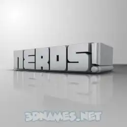 nerds! in White Metro style - 3D name wallpaper